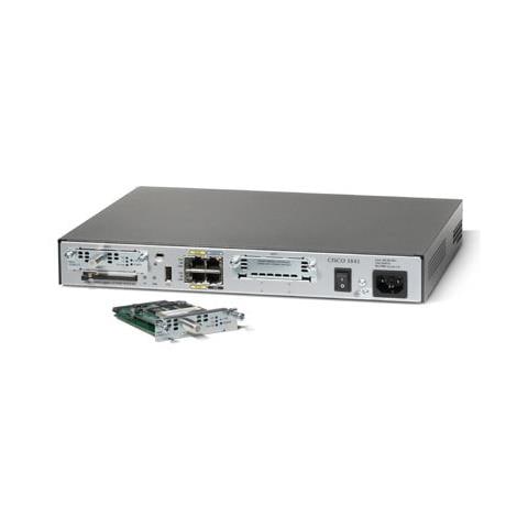 Cisco 1841, Ethernet, Fast Ethernet, SNMP, IPSec, GSM, GPRS, UMTS, EDGE, HSDPA, 0 - 40 °C, 10 - 85% - Foto 1